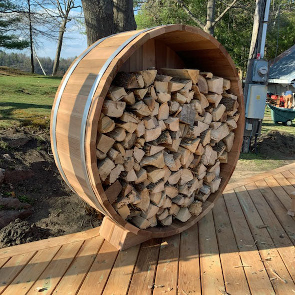 5' Clear Cedar Firewood Storage High Quality Firewood Protector