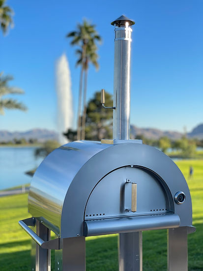 Kokomo Built-In 32” Wood Fired Stainless Steel Pizza Oven