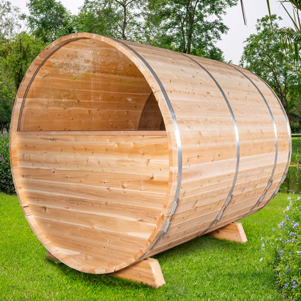 Leisurecraft Serenity MP Barrel Sauna High Quality Outdoor Sauna