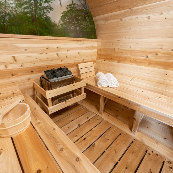 Leisurecraft Serenity MP Barrel Sauna High Quality Outdoor Sauna