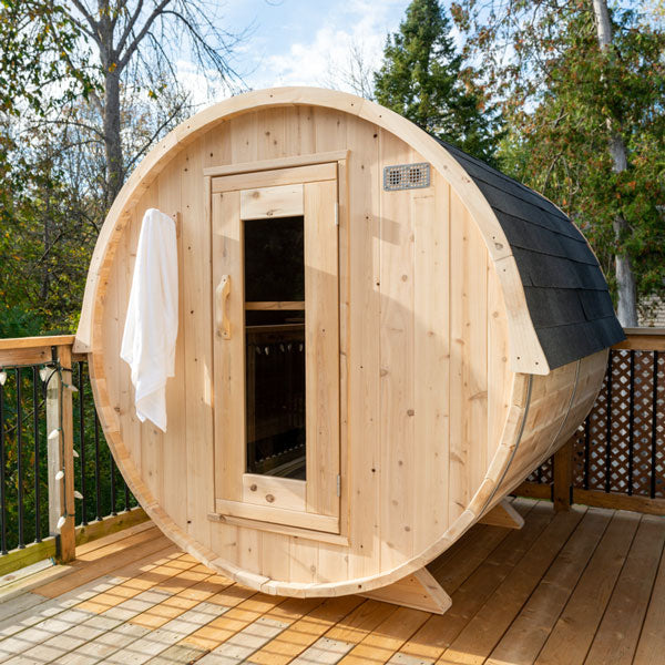 LeisureCraft CT Harmony Barrel Sauna High Quality Outdoor Sauna