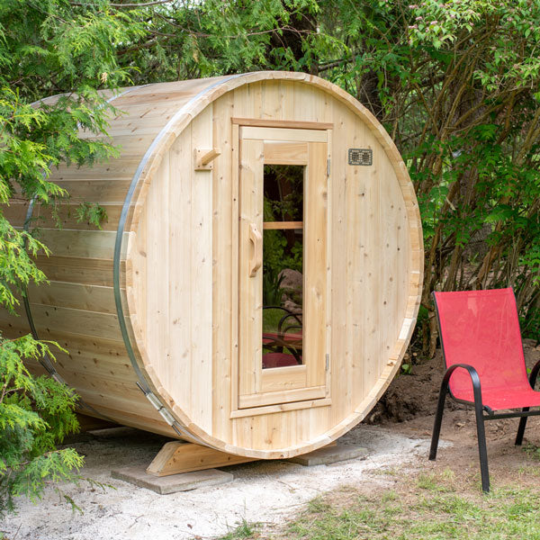 LeisureCraft CT Harmony Barrel Sauna High Quality Outdoor Sauna