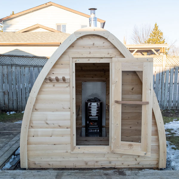 Leisurecraft CT MiniPOD Sauna High Quality Outdoor Sauna