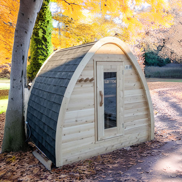 Leisurecraft CT MiniPOD Sauna High Quality Outdoor Sauna