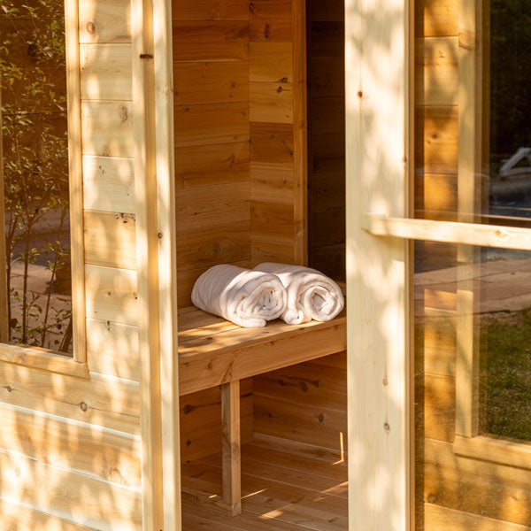 Leisurecraft CT Georgian Cabin Sauna with Changeroom High Quality Sauna