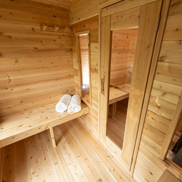 Leisurecraft CT Georgian Cabin Sauna with Changeroom High Quality Sauna