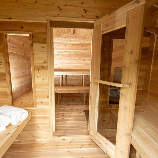 Leisurecraft CT Georgian Cabin Sauna with Changeroom High Quality Sauna