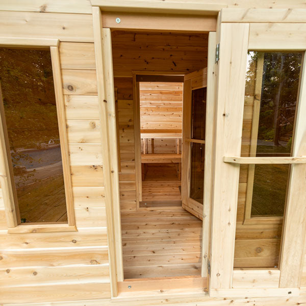 Leisurecraft CT Georgian Cabin Sauna with Changeroom High Quality Sauna