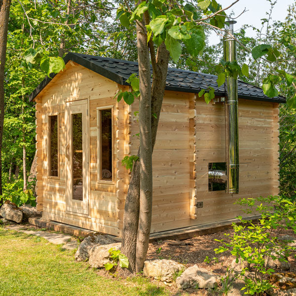 Leisurecraft CT Georgian Cabin Sauna with Changeroom High Quality Sauna