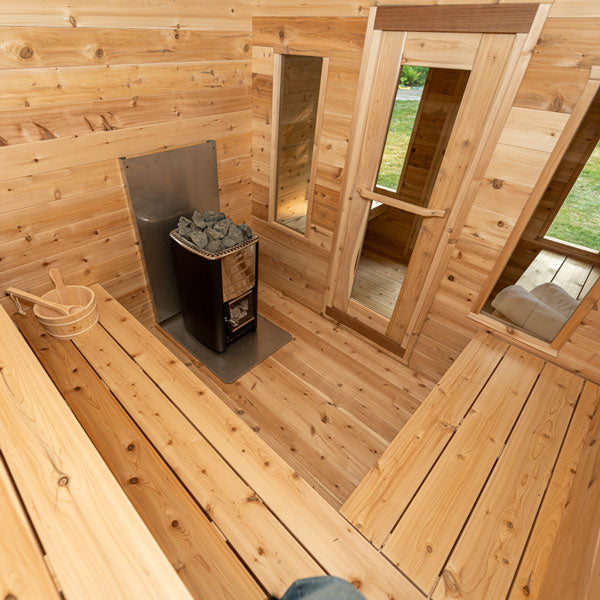 Leisurecraft CT Georgian Cabin Sauna with Changeroom High Quality Sauna