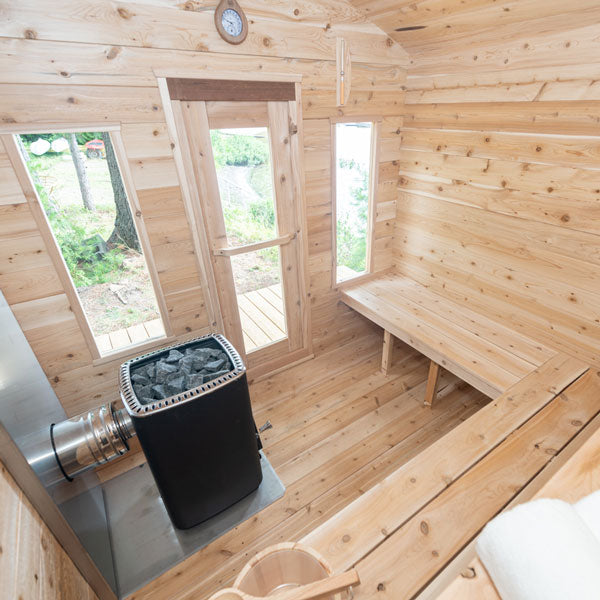 Leisurecraft CT Georgian Cabin Sauna High Quality Outdoor Saunas