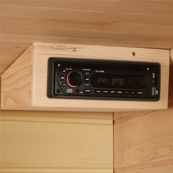 Maxxus Saunas MX-K206-01 Low EMF FAR Infrared Sauna Canadian Red Cedar