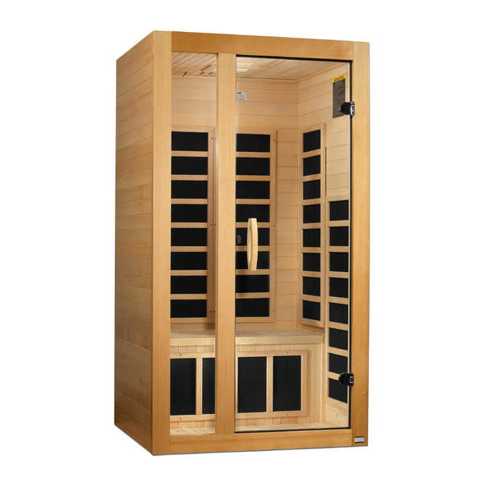 Golden Designs Low EMF Far Infrared Sauna, Gracia - 1-2 Person