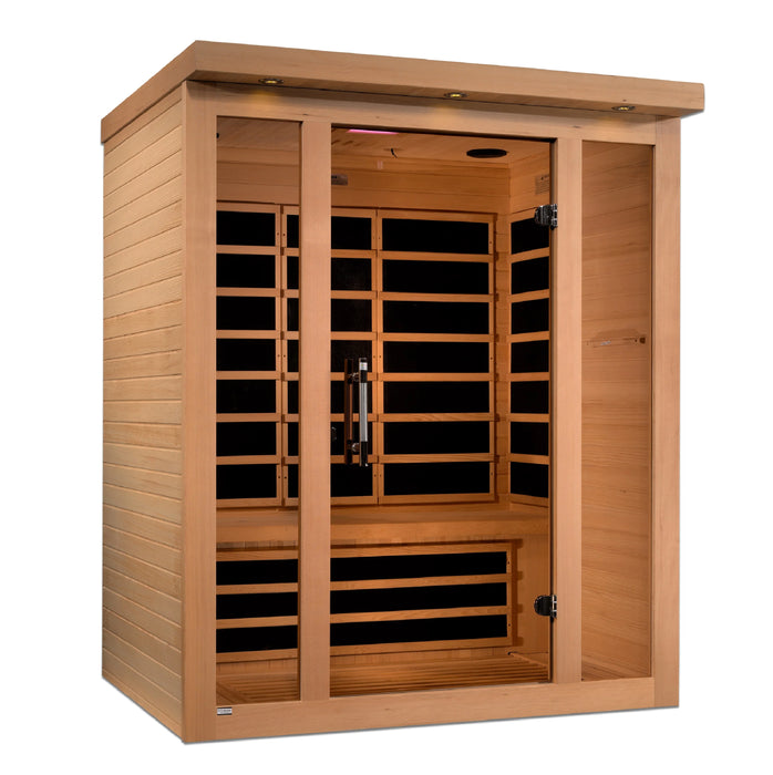 Golden Designs Ultra Low EMF Far Infrared Sauna, Vila 3 Person