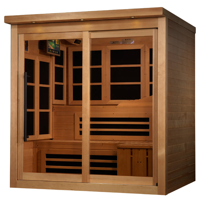 Golden Designs Infrared Indoor Sauna Near Zero EMF GDI-6996-02