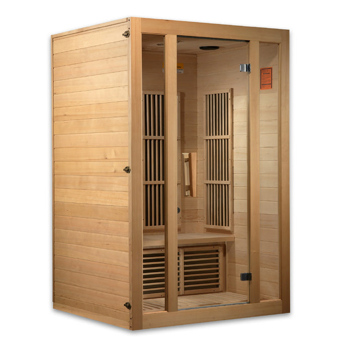 Maxxus Saunas "Seattle" 2 person Low EMF FAR Infrared Sauna Canadian Hemlock