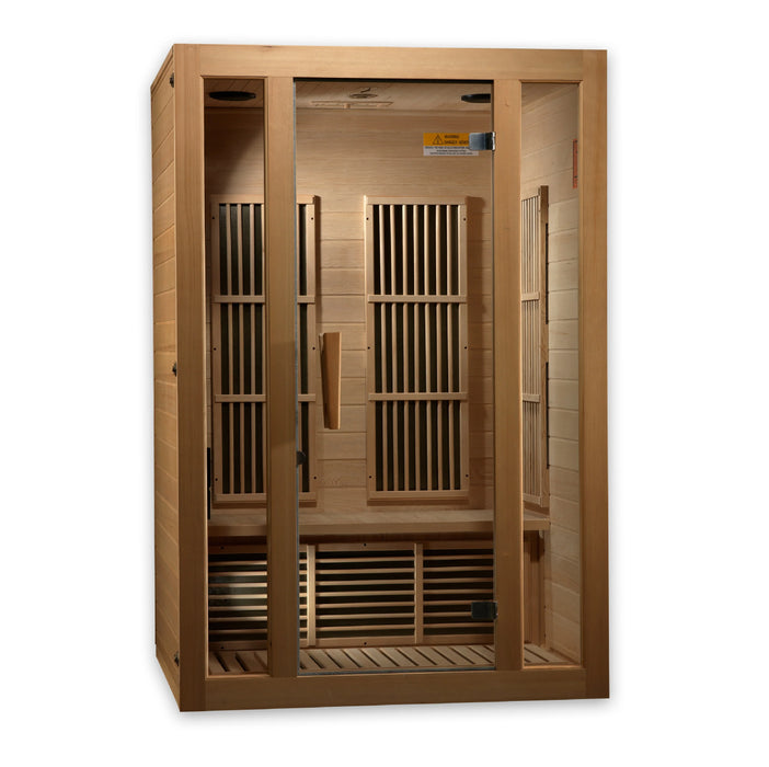 Maxxus Saunas "Seattle" 2 person Low EMF FAR Infrared Sauna Canadian Hemlock