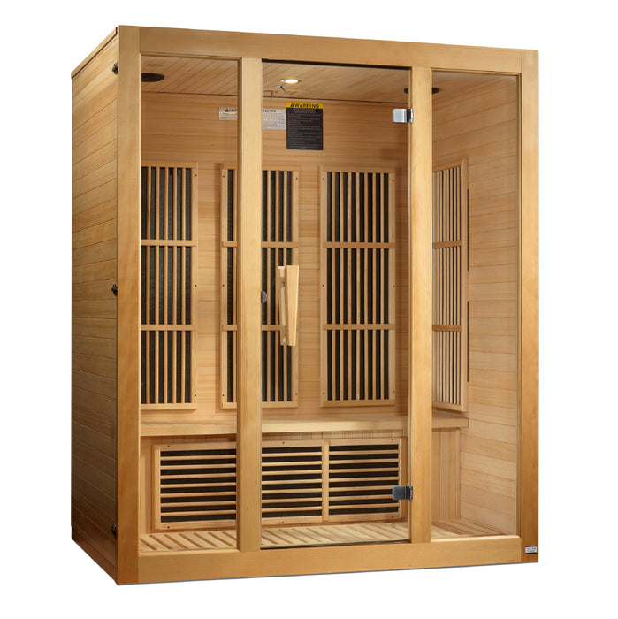 Maxxus Saunas "Bellevue" 3 Person Low EMF FAR Infrared Sauna Canadian Hemlock