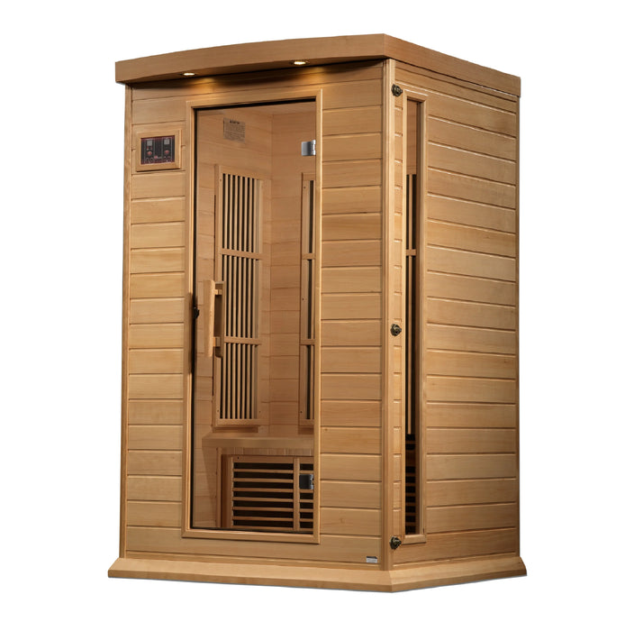 Maxxus Saunas 2 Person Near Zero EMF FAR Infrared Sauna - Canadian Hemlock