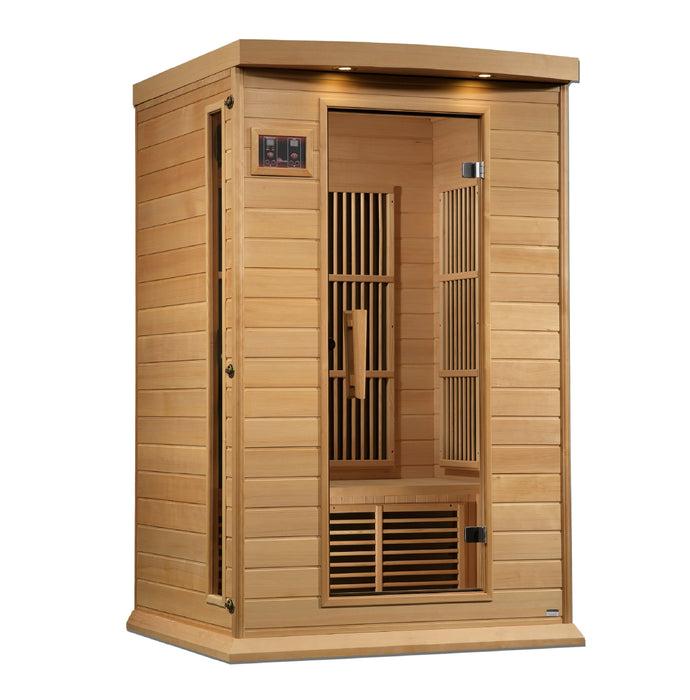 Maxxus Saunas 2 Person Near Zero EMF FAR Infrared Sauna - Canadian Hemlock