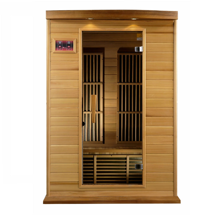 Maxxus Saunas "Cholet Edition" 2 Person Near Zero EMF FAR Infrared Sauna - Canadian Red Cedar