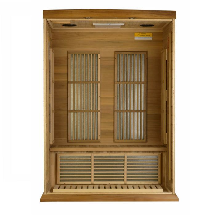 Maxxus Saunas "Cholet Edition" 2 Person Near Zero EMF FAR Infrared Sauna - Canadian Red Cedar