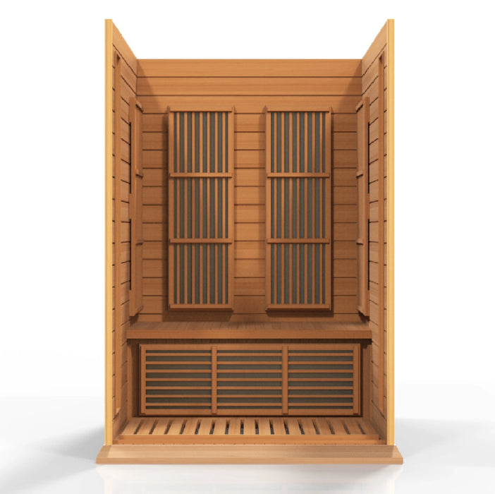 Maxxus Saunas MX-K206-01 Low EMF FAR Infrared Sauna Canadian Red Cedar