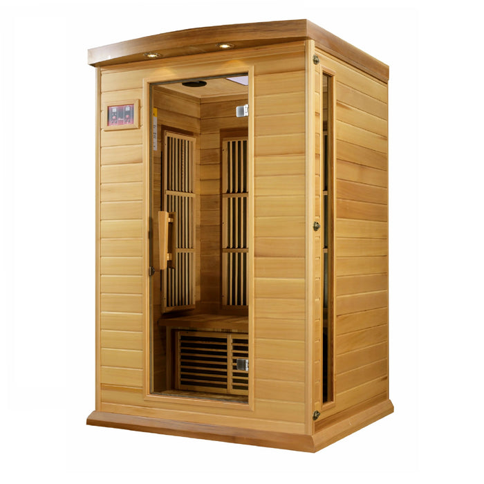 Maxxus Saunas "Cholet Edition" 2 Person Near Zero EMF FAR Infrared Sauna - Canadian Red Cedar