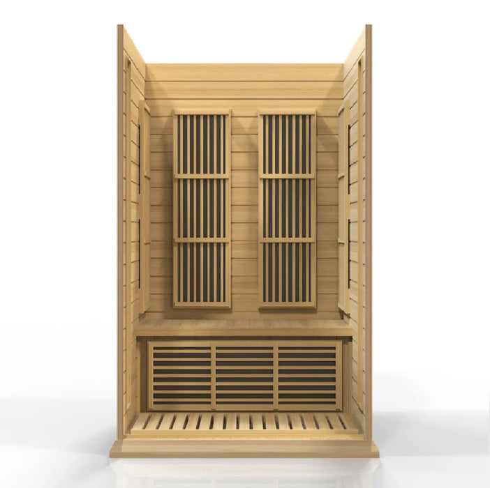 Maxxus Saunas MX-K206-01 Low EMF FAR Infrared Sauna Canadian Hemlock