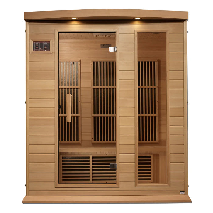 Maxxus Saunas 3 Person Near Zero EMF FAR Infrared Sauna - Canadian Hemlock