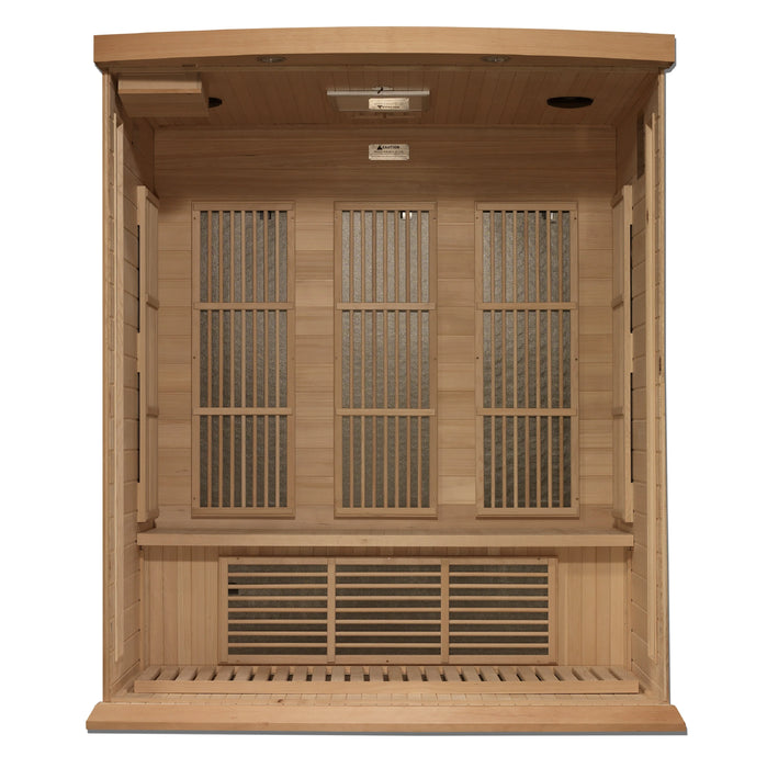 Maxxus Saunas 3 Person Near Zero EMF FAR Infrared Sauna - Canadian Hemlock