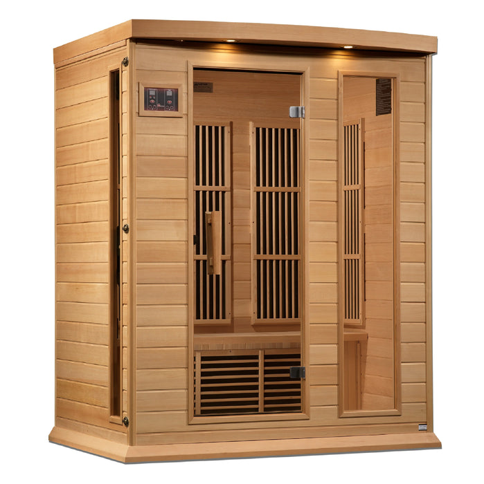 Maxxus Saunas 3 Person Near Zero EMF FAR Infrared Sauna - Canadian Hemlock