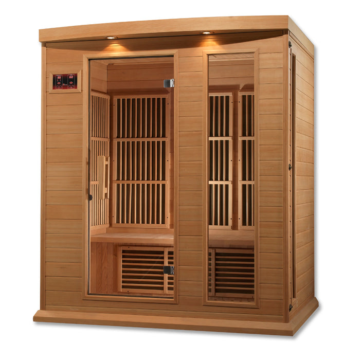 Maxxus Saunas MX-K306-01 Low EMF FAR Infrared Sauna Canadian Hemlock