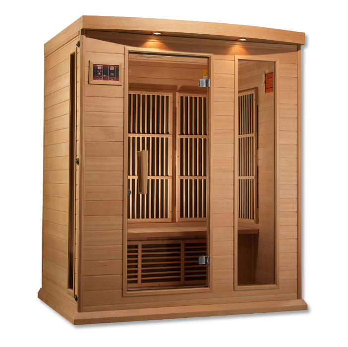 Maxxus Saunas MX-K306-01 Low EMF FAR Infrared Sauna Canadian Hemlock