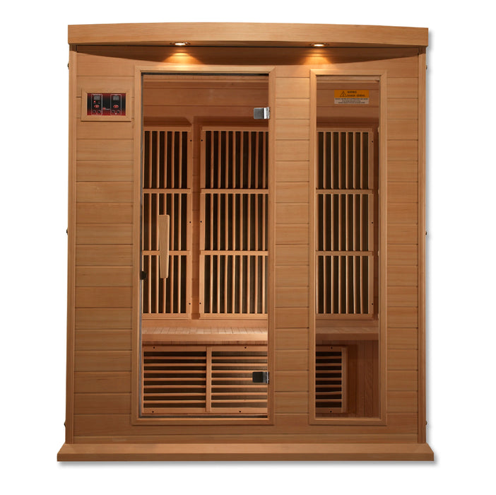 Maxxus Saunas MX-K306-01 Low EMF FAR Infrared Sauna Canadian Hemlock