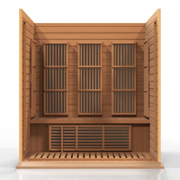 Maxxus Saunas MX-K306-01 Low EMF FAR Infrared Sauna Canadian Red Cedar