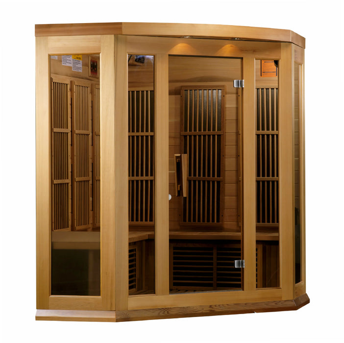 Maxxus Saunas MX-K356-01 Low EMF FAR Infrared Sauna Canadian Red Cedar