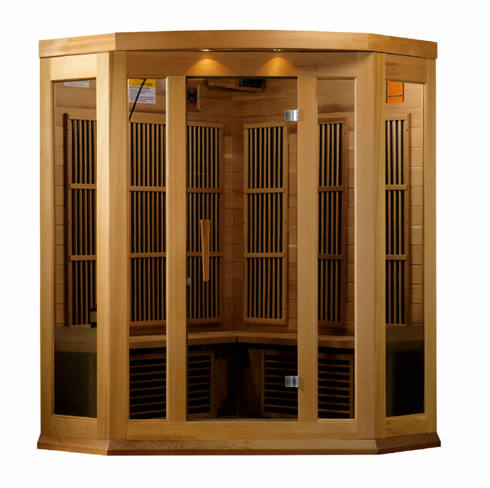 Maxxus Saunas MX-K356-01 Low EMF FAR Infrared Sauna Canadian Red Cedar