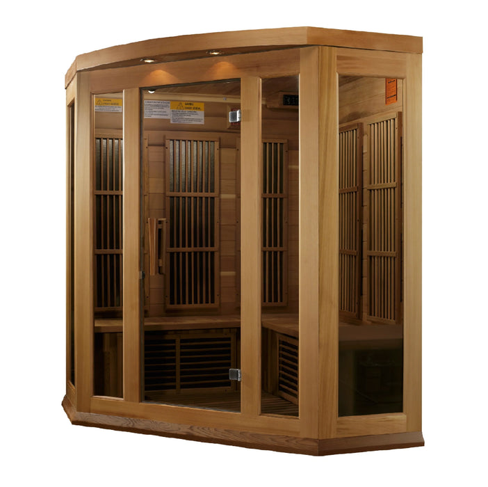 Maxxus Saunas MX-K356-01 Low EMF FAR Infrared Sauna Canadian Red Cedar