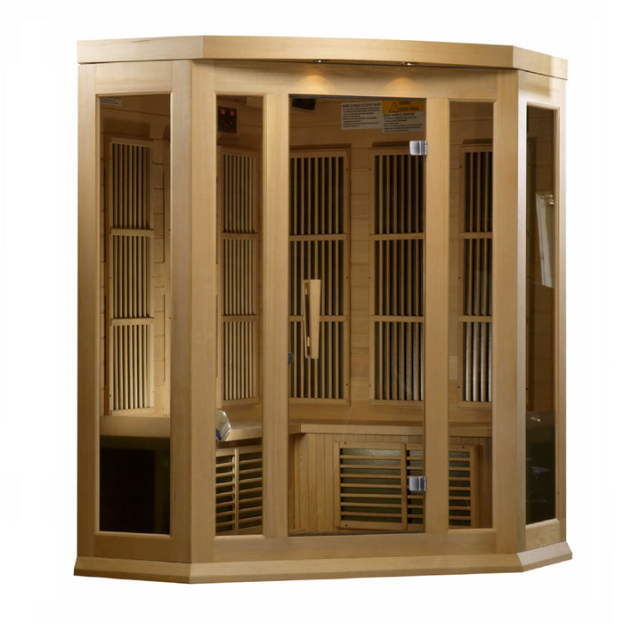 Maxxus Saunas MX-K356-01 Low EMF FAR Infrared Sauna Canadian Hemlock