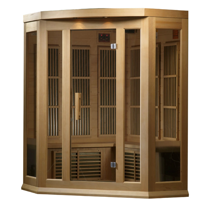 Maxxus Saunas MX-K356-01 Low EMF FAR Infrared Sauna Canadian Hemlock