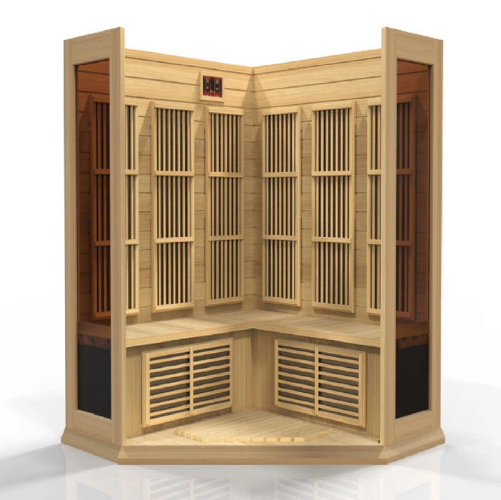 Maxxus Saunas MX-K356-01 Low EMF FAR Infrared Sauna Canadian Hemlock