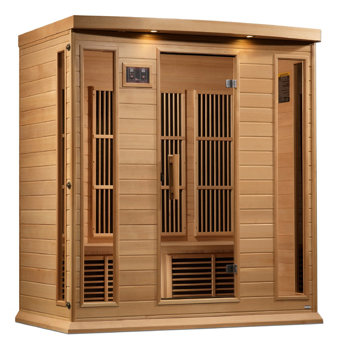 Maxxus Saunas 4 Person Near Zero EMF FAR Infrared Sauna - Canadian Hemlock