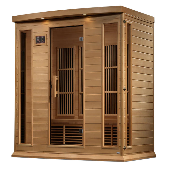 Maxxus Saunas 4 Person Near Zero EMF FAR Infrared Sauna - Canadian Hemlock