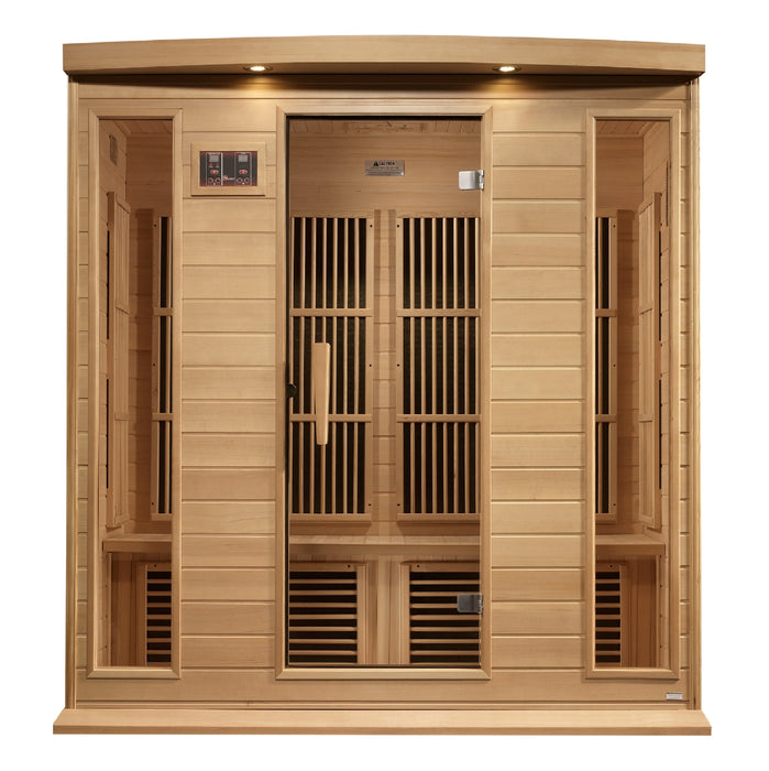 Maxxus Saunas 4 Person Near Zero EMF FAR Infrared Sauna - Canadian Hemlock