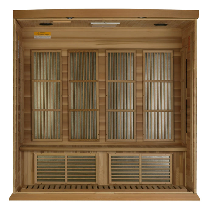 Maxxus Saunas MX-K406-01 Low EMF FAR Infrared Sauna Canadian Red Cedar