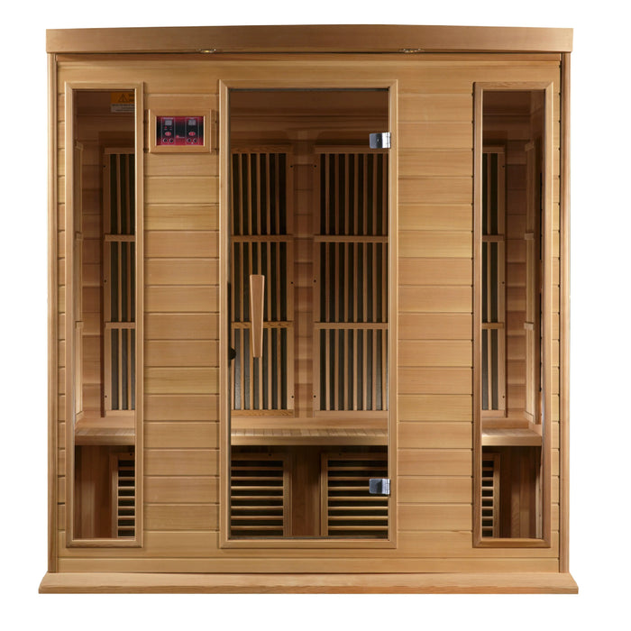 Maxxus Saunas MX-K406-01 Low EMF FAR Infrared Sauna Canadian Red Cedar