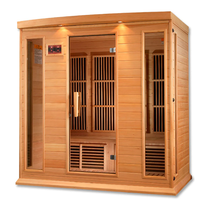 Maxxus Saunas MX-K406-01 Low EMF FAR Infrared Sauna Canadian Hemlock