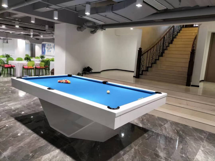 White Billiards Olics Modern Slate 7ft White Pool Table